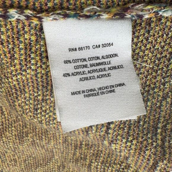 Anthropologie BRICOLAGE Cardigan Women's XXS Animal Print Paisley Open Kimono - Picture 7 of 8